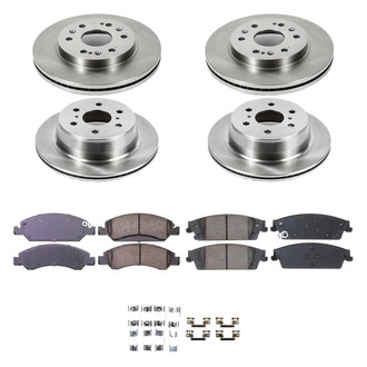 Callahan Brake Parts® - Plain Front and Rear Brake Kit
