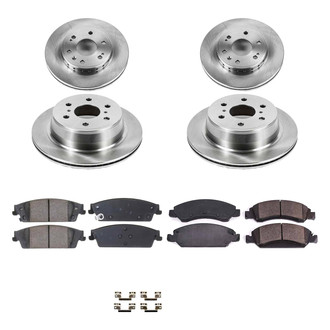 Callahan Brake Parts® - Plain Front and Rear Brake Kit