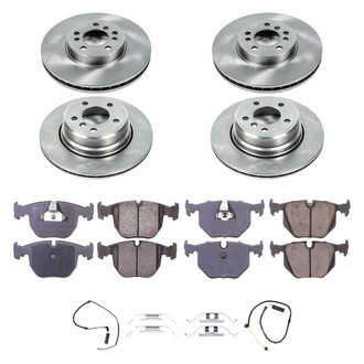 Callahan Brake Parts® - Plain Front and Rear Brake Kit