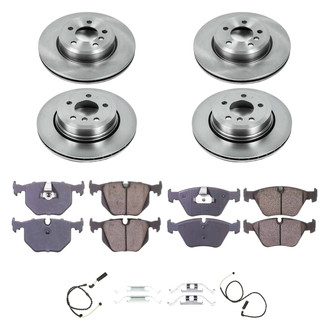 Callahan Brake Parts® - Plain Front and Rear Brake Kit
