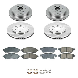 Callahan Brake Parts® - Plain Front and Rear Brake Kit