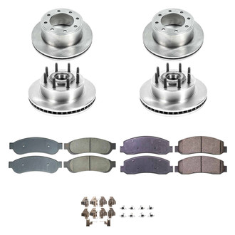 Callahan Brake Parts® - Plain Front and Rear Brake Kit