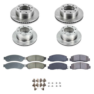 Callahan Brake Parts® - Plain Front and Rear Brake Kit