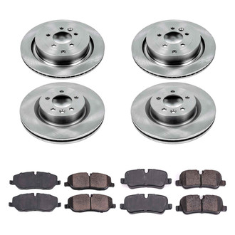 Callahan Brake Parts® - Plain Front and Rear Brake Kit