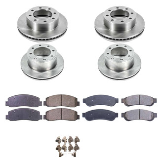 Callahan Brake Parts® - Plain Front and Rear Brake Kit