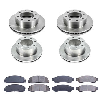 Callahan Brake Parts® - Plain Front and Rear Brake Kit