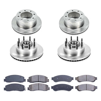 Callahan Brake Parts® - Plain Front and Rear Brake Kit