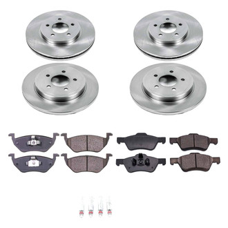 Callahan Brake Parts® - Plain Front and Rear Brake Kit