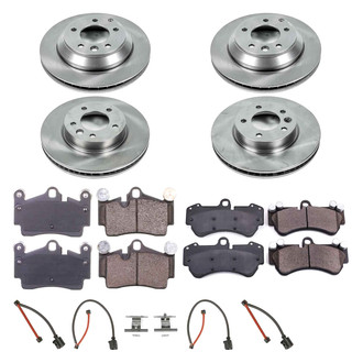 Callahan Brake Parts® - Plain Front and Rear Brake Kit