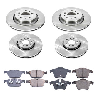 Callahan Brake Parts® - Plain Front and Rear Brake Kit