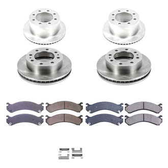 Callahan Brake Parts® - Plain Front and Rear Brake Kit