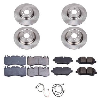 Callahan Brake Parts® - Plain Front and Rear Brake Kit