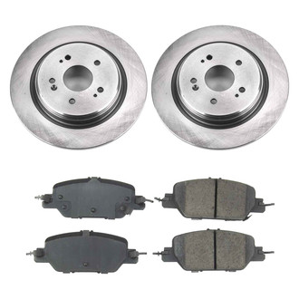 Callahan Brake Parts® - Plain Rear Brake Kit