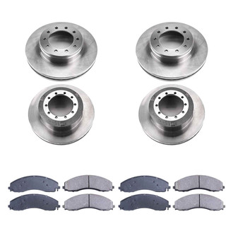 Callahan Brake Parts® - Plain Front and Rear Brake Kit