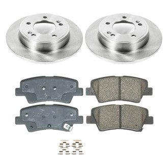 Callahan Brake Parts® - Plain Rear Brake Kit