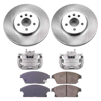 Callahan Brake Parts® - Plain Front Brake Kit with Calipers