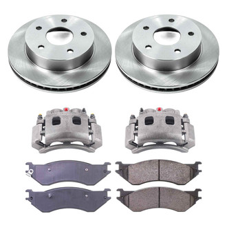 Callahan Brake Parts® - Plain Front Brake Kit with Calipers