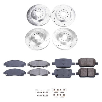 Callahan Brake Parts® - Drilled and Slotted Front and Rear Brake Kit
