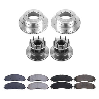 Callahan Brake Parts® - Drilled and Slotted Front and Rear Brake Kit
