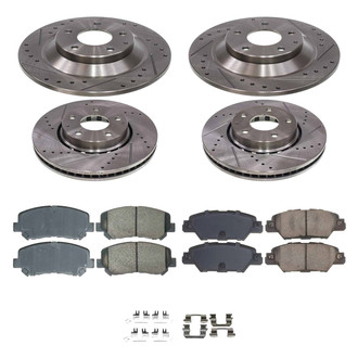 Callahan Brake Parts® - Drilled and Slotted Brake Kit