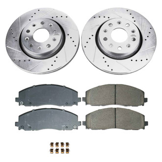 Callahan Brake Parts® - Drilled and Slotted Front Brake Kit