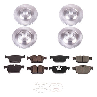 Callahan Brake Parts® - Plain Front and Rear Brake Kit