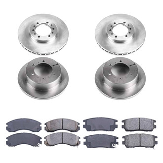 Callahan Brake Parts® - Plain Front and Rear Brake Kit