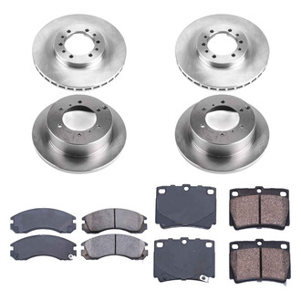 Callahan Brake Parts® - Plain Front and Rear Brake Kit
