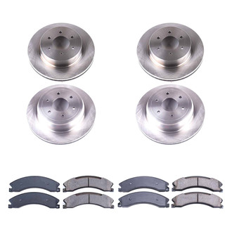 Callahan Brake Parts® - Plain Front and Rear Brake Kit