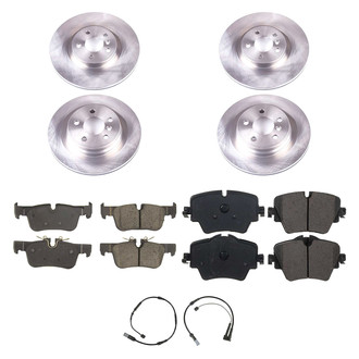 Callahan Brake Parts® - Plain Front and Rear Brake Kit