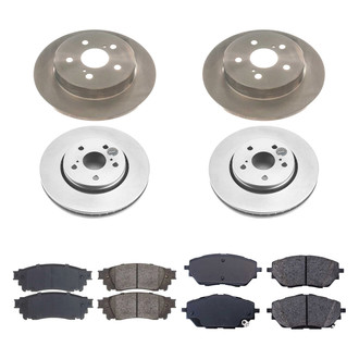 Callahan Brake Parts® - Plain Front and Rear Brake Kit