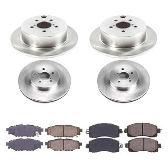 Callahan Brake Parts® - Plain Front and Rear Brake Kit