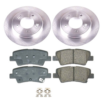 Callahan Brake Parts® - Plain Rear Brake Kit