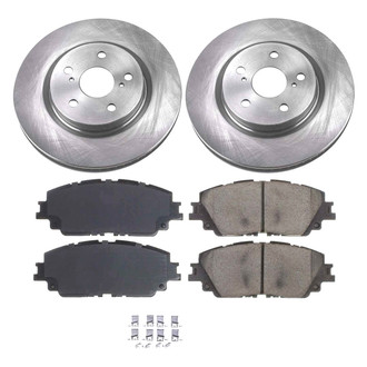 Callahan Brake Parts® - Plain Front Brake Kit