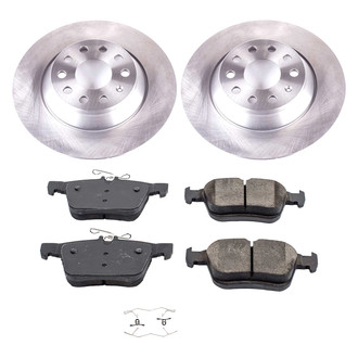 Callahan Brake Parts® - Plain Rear Brake Kit