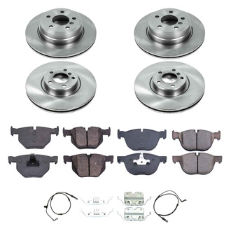 Callahan Brake Parts® - Plain Front and Rear Brake Kit
