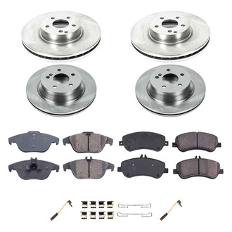 Callahan Brake Parts® - Plain Front and Rear Brake Kit