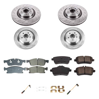 Callahan Brake Parts® - Plain Front and Rear Brake Kit