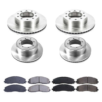 Callahan Brake Parts® - Plain Front and Rear Brake Kit