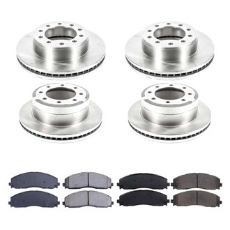Callahan Brake Parts® - Plain Front and Rear Brake Kit