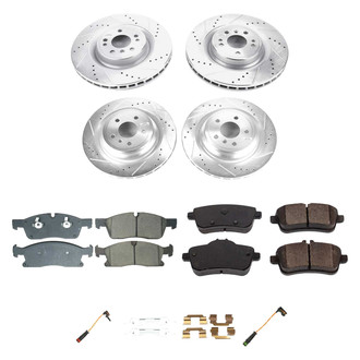Callahan Brake Parts® - Drilled and Slotted Front and Rear Brake Kit