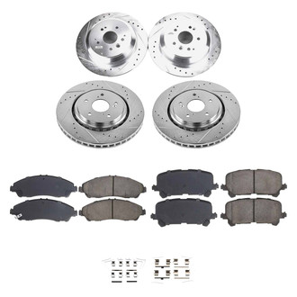 Callahan Brake Parts® - Drilled and Slotted Front and Rear Brake Kit