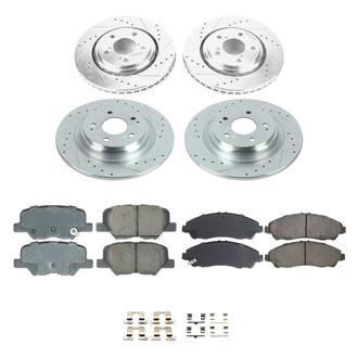 Callahan Brake Parts® - Drilled and Slotted Front and Rear Brake Kit