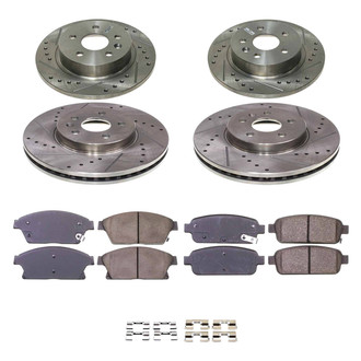 Callahan Brake Parts® - Drilled and Slotted Brake Kit