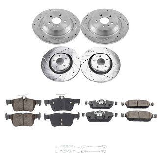 Callahan Brake Parts® - Drilled and Slotted Front and Rear Brake Kit