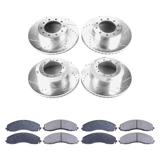 Callahan Brake Parts® - Drilled and Slotted Front and Rear Brake Kit