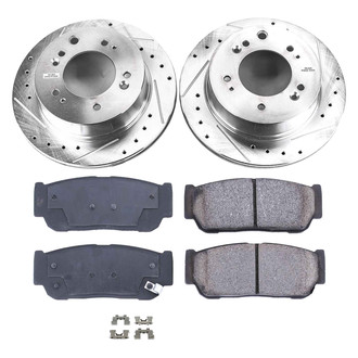 Callahan Brake Parts® - Drilled and Slotted Rear Brake Kit