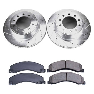 Callahan Brake Parts® - Drilled and Slotted Front Brake Kit