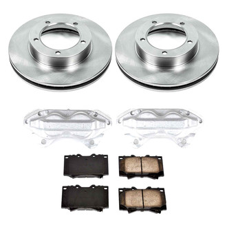 Callahan Brake Parts® - Plain Front Brake Kit with Calipers