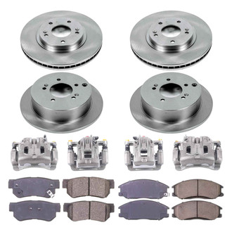 Callahan Brake Parts® - Plain Brake Kit with Calipers